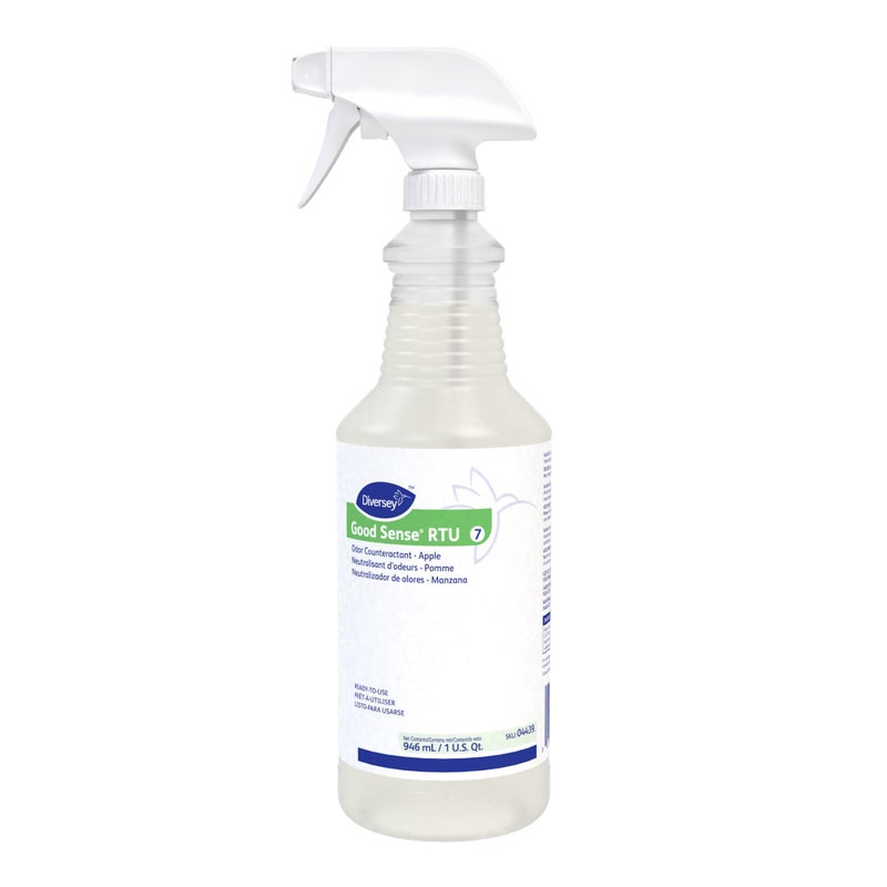 Diversey 04439. Good Sense Odor Counteractant, Air Freshener Spray Neutralizes Odors with Green Apple Scent, Capped Ready-to-Use, 32-Ounce - Image 1